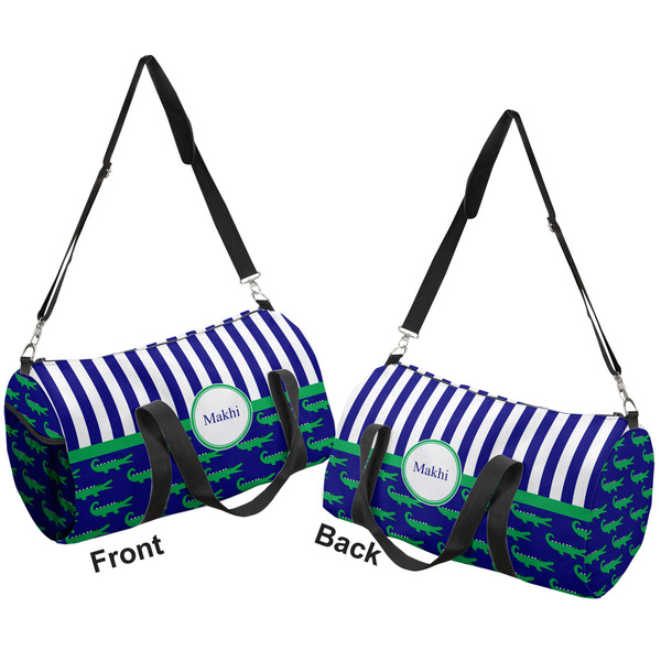 Alligators & Stripes Duffle bag large front and back sides