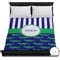 Alligators & Stripes Duvet Cover - Full / Queen (Personalized)
