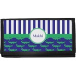 Alligators & Stripes Canvas Checkbook Cover (Personalized)