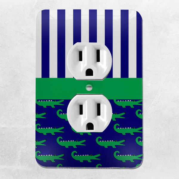 Alligators & Stripes Electric Outlet Plate - LIFESTYLE