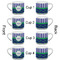 Alligators & Stripes Espresso Cup - 6oz (Double Shot Set of 4) APPROVAL