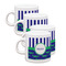 Alligators & Stripes Single Shot Espresso Cups - Set of 4 (Personalized)