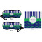 Alligators & Stripes Eyeglass Case & Cloth (Approval)