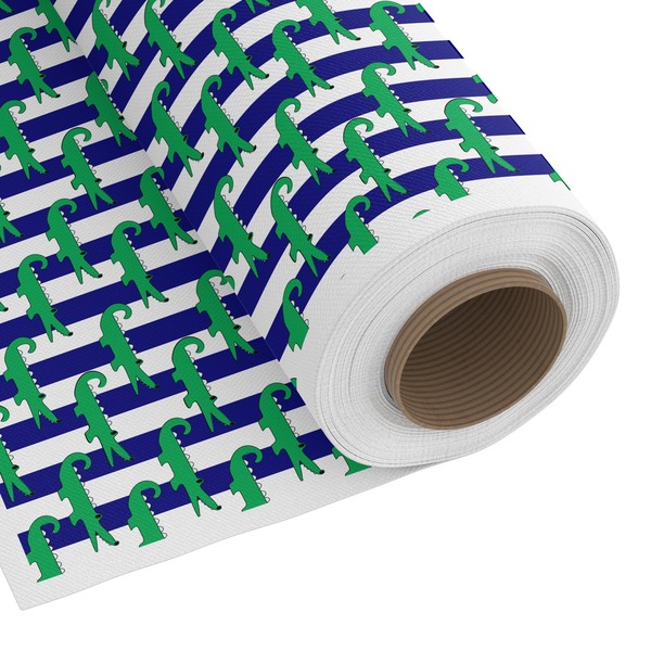 Custom Alligators & Stripes Fabric by the Yard - PIMA Combed Cotton