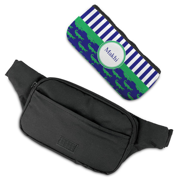 Alligators & Stripes Fanny Packs - FLAT (flap off)