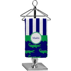 Alligators & Stripes Finger Tip Towel - Full Print (Personalized)