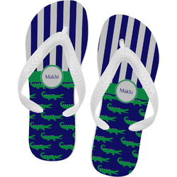 Alligators & Stripes Flip Flops (Personalized)