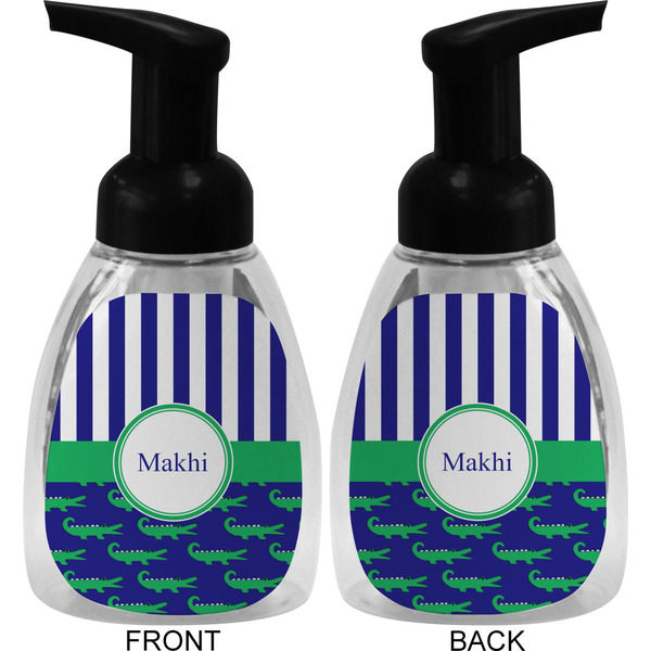 Alligators & Stripes Foam Soap Bottle (Front & Back)