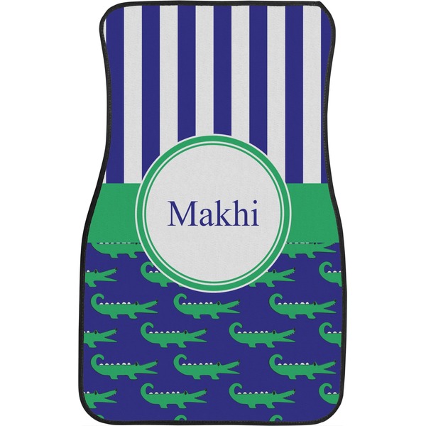 Alligators & Stripes  Front Seat Car Mat