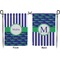 Alligators & Stripes Garden Flag - Double Sided Front and Back