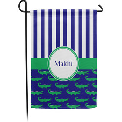 Alligators & Stripes Garden Flag (Personalized)