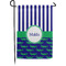 Alligators & Stripes Small Garden Flag - Single Sided w/ Name or Text