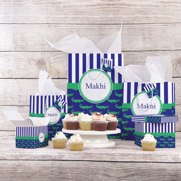 Alligators & Stripes Gift Bags - In Context