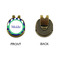 Alligators & Stripes Golf Ball Hat Clip Marker - Apvl - GOLD