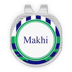 Alligators & Stripes Golf Ball Marker - Hat Clip - Silver