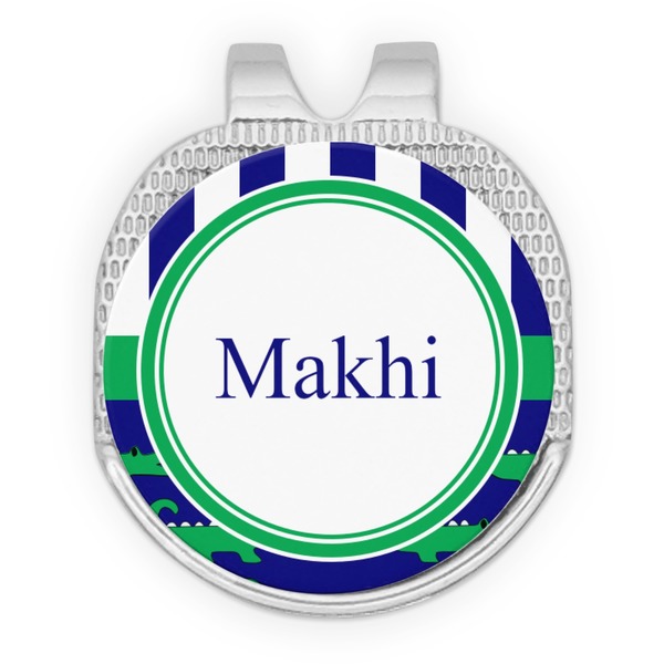 Alligators & Stripes Golf Ball Hat Marker Hat Clip