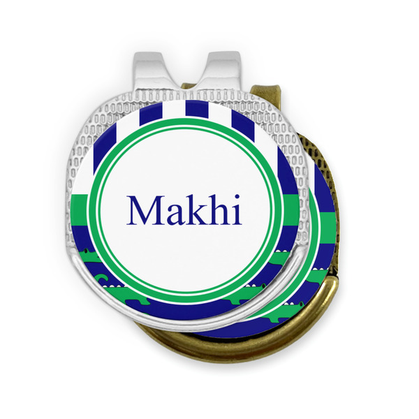 Alligators & Stripes Golf Ball Marker Hat Clip - PARENT/MAIN