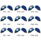 Alligators & Stripes Golf Club Covers - APPROVAL (set of 9)
