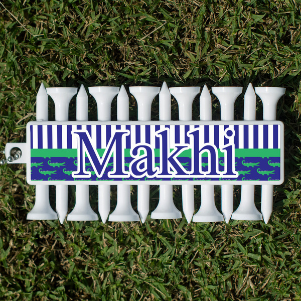 Custom Alligators & Stripes Golf Tees & Ball Markers Set (Personalized)