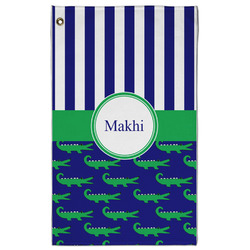 Alligators & Stripes Golf Towel - Poly-Cotton Blend w/ Name or Text