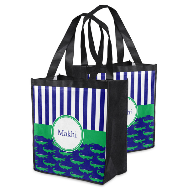 Alligators & Stripes Grocery Bag - MAIN