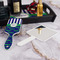Alligators & Stripes Hair Brush - With Hand Mirror