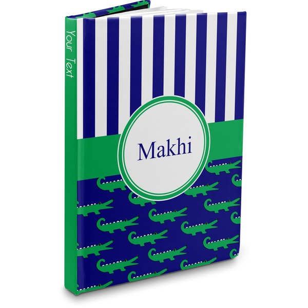 Custom Alligators & Stripes Hardbound Journal (Personalized)