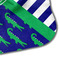 Alligators & Stripes Hooded Baby Towel- Detail Corner