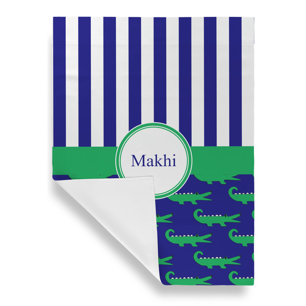 Alligators & Stripes House Flags - Single Sided - FRONT FOLDED