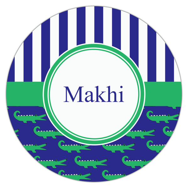 Alligators & Stripes Icing Circle - Large - Single