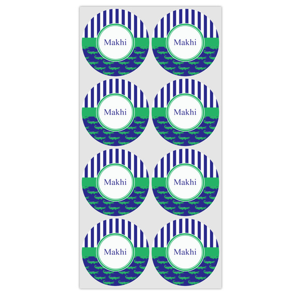 Alligators & Stripes Icing Circle - Medium - Set of 8