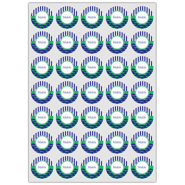 Alligators & Stripes Icing Circle - XSmall - Set of 35