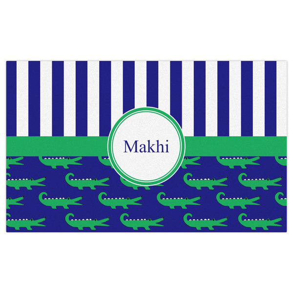 Alligators & Stripes Indoor / Outdoor Rug - 3'x5' - Front Flat