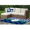 Alligators & Stripes Indoor / Outdoor Rug - Custom Size w/ Name or Text