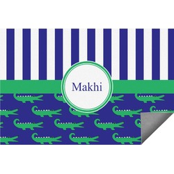 Alligators & Stripes Indoor / Outdoor Rug (Personalized)