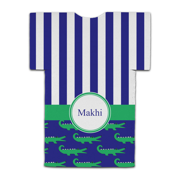 Alligators & Stripes Jersey Bottle Cooler - BACK (flat)