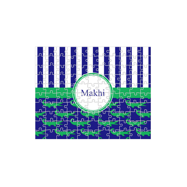 Custom Alligators & Stripes 110 pc Jigsaw Puzzle (Personalized)