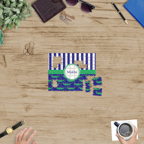 Alligators & Stripes Jigsaw Puzzle 110 Piece - In Context