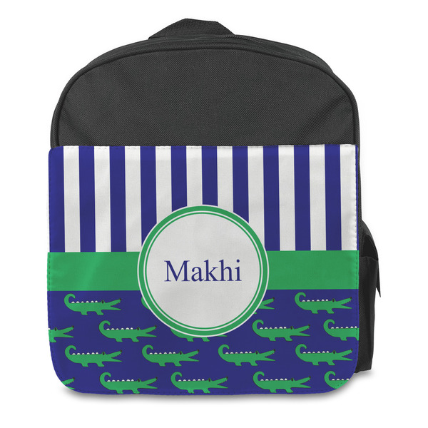 Alligators & Stripes Kids Backpack - Front