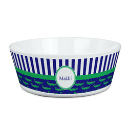Alligators & Stripes Kid's Bowl (Personalized)