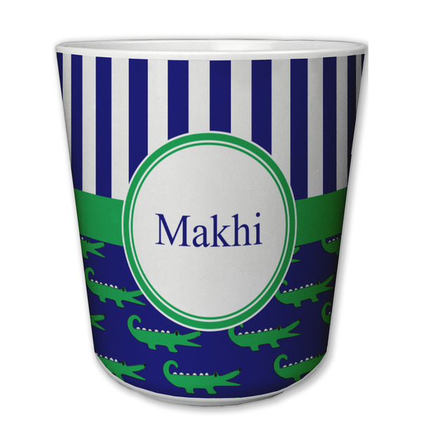 Custom Alligators & Stripes Plastic Tumbler 6oz (Personalized)