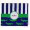 Alligators & Stripes Kitchen Towel - Poly Cotton - Folded Half