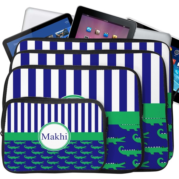 Alligators & Stripes Laptop Case Sizes