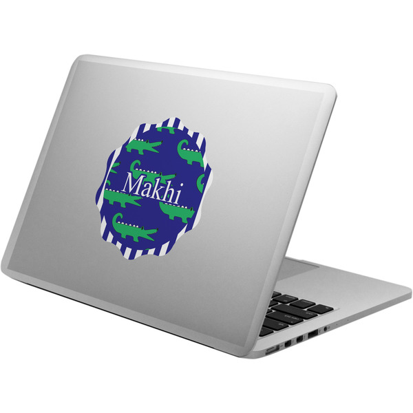 Custom Alligators & Stripes Laptop Decal (Personalized)