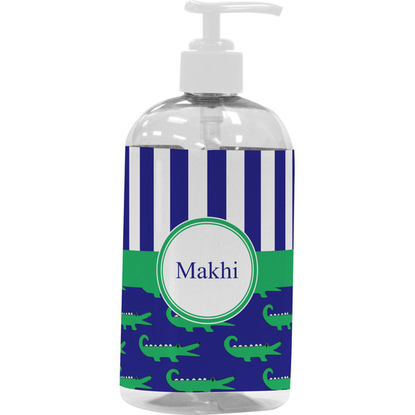 Alligators & Stripes Large Liquid Dispenser (16 oz) - White