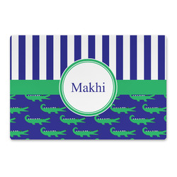 Alligators & Stripes Large Rectangle Car Magnet (Personalized)