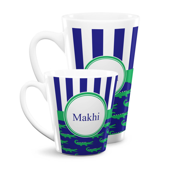 Alligators & Stripes Latte Mugs Main