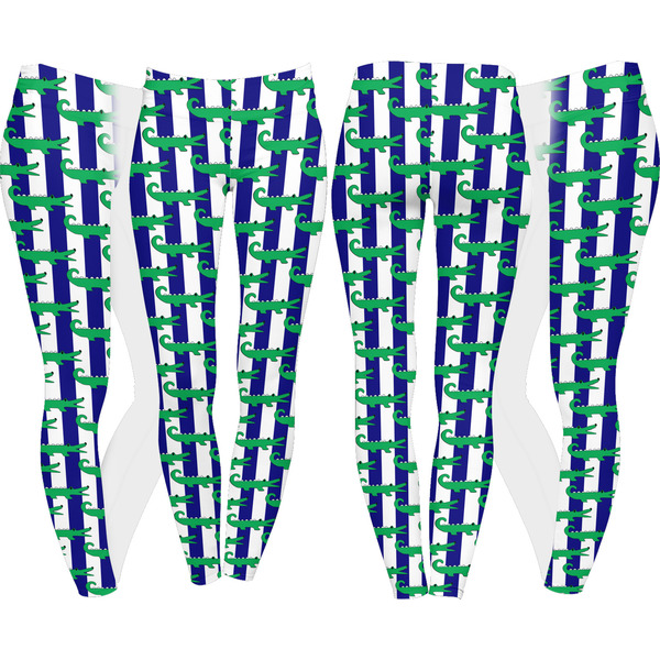 Alligators & Stripes Leggings Turn Around - Apvl