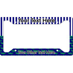 Alligators & Stripes License Plate Frame (Personalized)