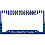 Alligators & Stripes License Plate Frame - Style A (Personalized)